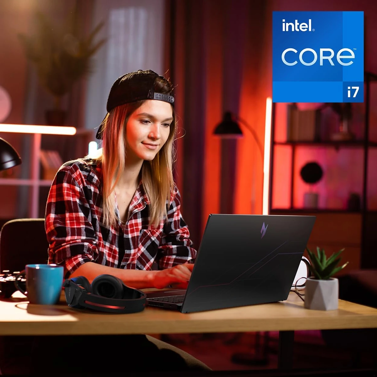 Acer Nitro V 15 ANV15-51-789J, Intel Core i7 13620H, 16GB DDR5 5600, 512GB M.2 PCIe NVMe SSD, NVIDIA GeForce RTX 4060 8GB GDDR6 Graphics, Windows 11 Home, 15.6” FHD 144Hz, No ODD, Wi-Fi 6 802.11ax and Bluetooth 5.1, FHD 1080p Webcam, Microphone, Dual Speakers, White Backlit Keyboard, Obsidian Black,